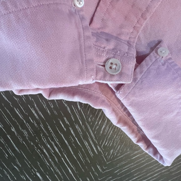 Men’s Vintage Polo Button Down, Pink, 16 1/2 - 34 - Picture 6 of 6